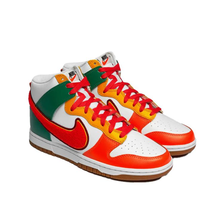 Nike Dunk Hi Retro University Habanero Red - imagine 3